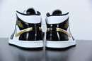 Nike Air Jordan 1 Mid Black Metallic Gold White