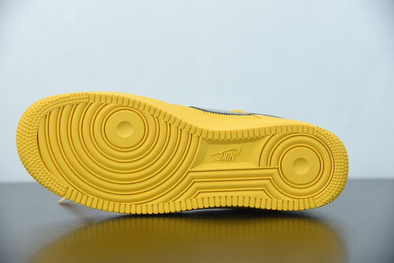 Nike Air Force 1 X Off White University Gold Metallic Silver