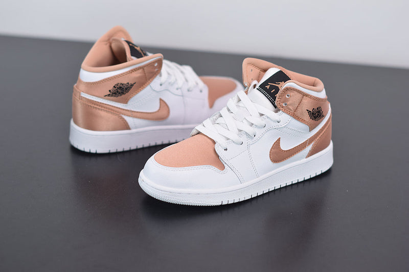 Nike Air Jordan 1 Mid  "White Rose Gold"