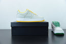 Nike Air Force 1 Light Gray Yellow Green