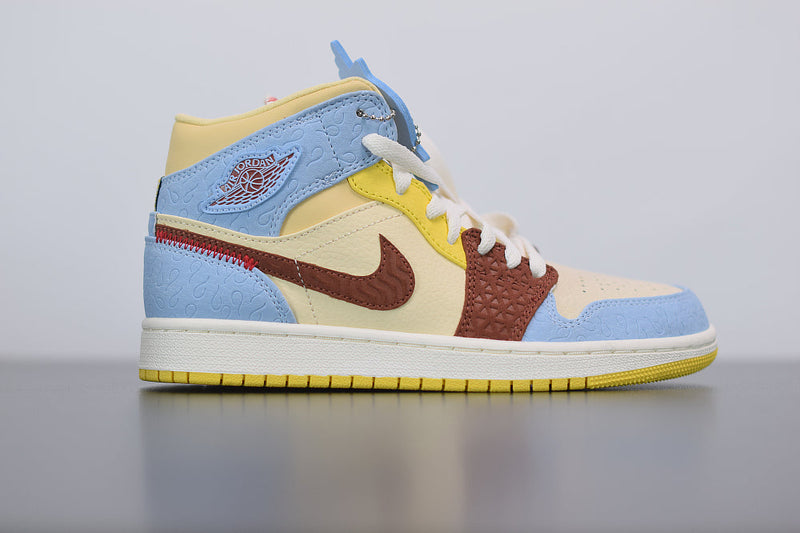Nike Air Jordan 1 Mid SE Fearless "Blue the Great"