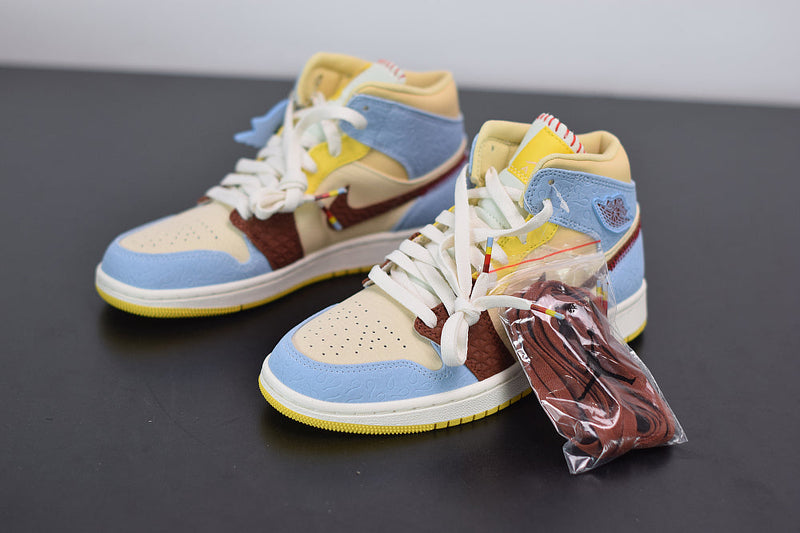 Nike Air Jordan 1 Mid SE Fearless "Blue the Great"