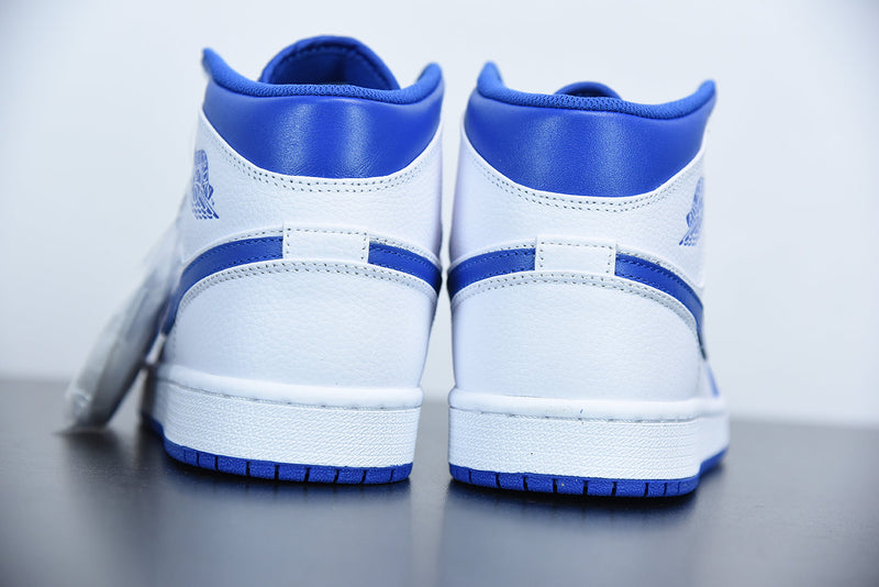 Nike Air Jordan 1 Mid Hyper Royal White