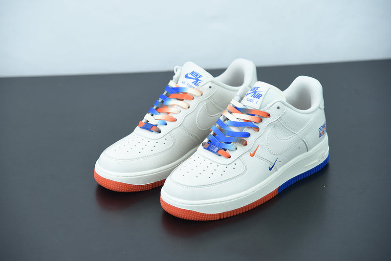 Nike Air Force 1 Essential NYC Cream Beige Orange Royal