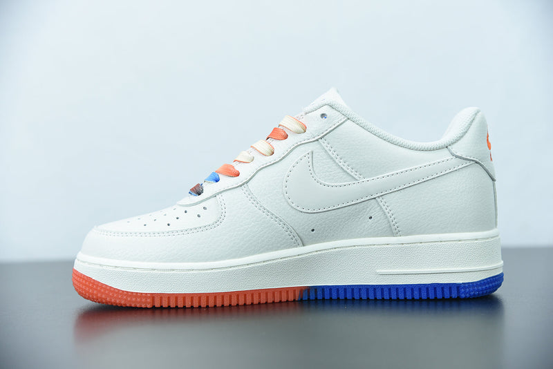 Nike Air Force 1 Essential NYC Cream Beige Orange Royal